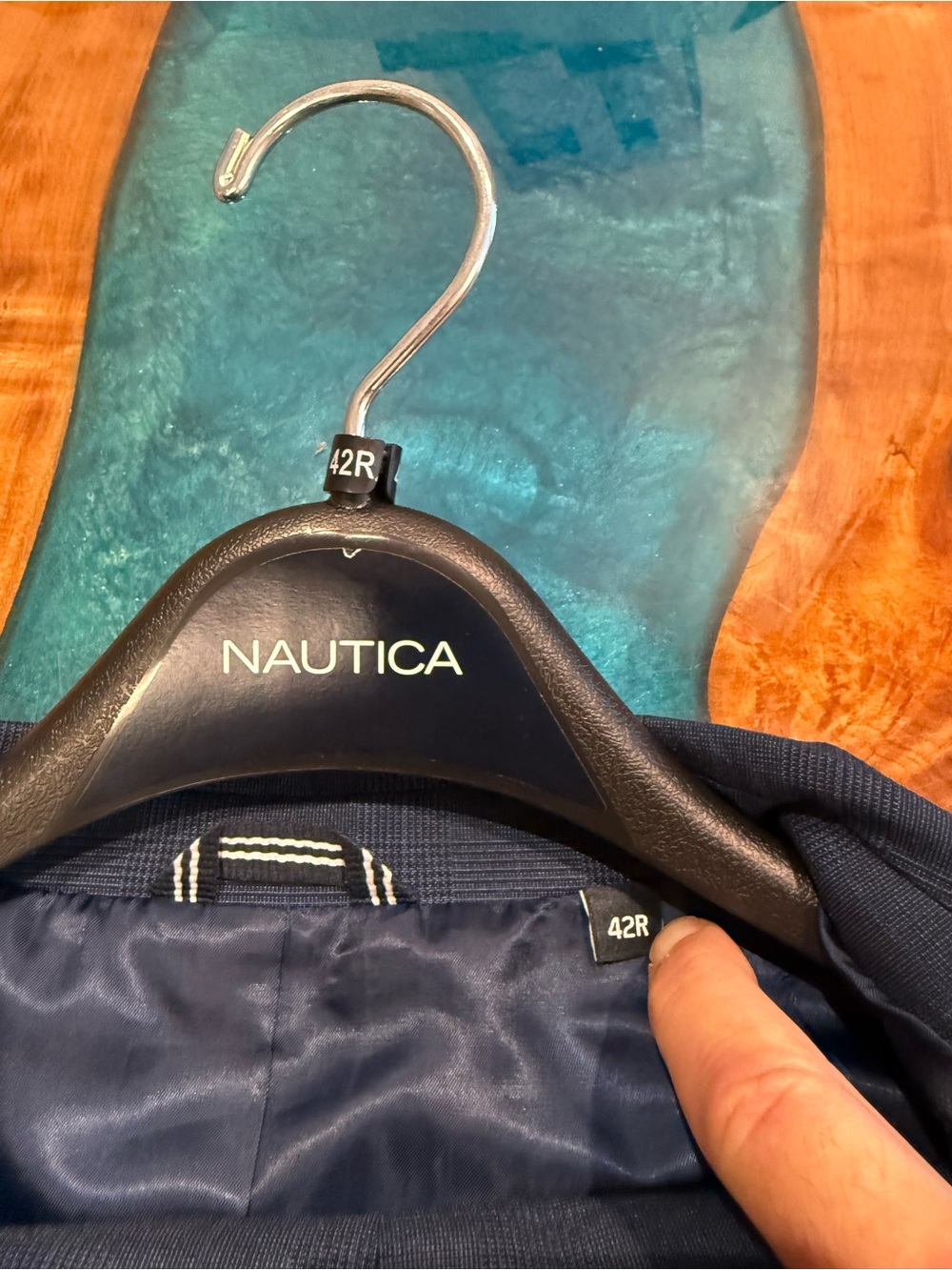 Nautica Men's Blue Windowpane Sport Coat - Picture 2 of 9